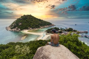 Zachód słońca nad Koh Nang Yuan